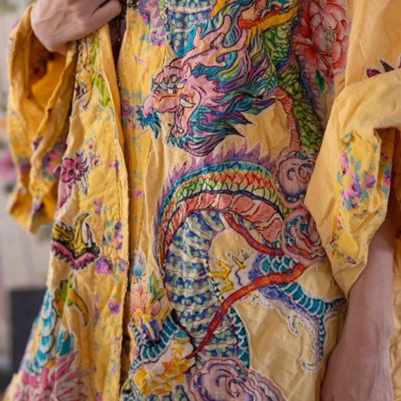 🐉NWT MAGNOLIA PEARL Dragon Romani Kimono🐉 - Picture 7 of 12